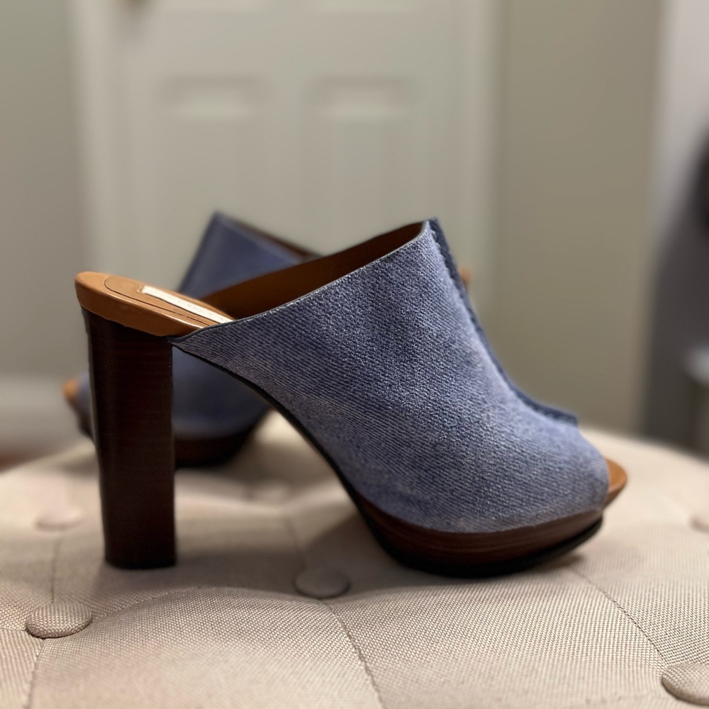 See by Chloe Blue leather Women's Mules